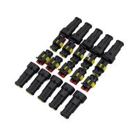 HMCOCOOFM Kit da 10 connettori elettrici impermeabili a 2 pin, terminali da 1,5 mm, for lampade allo xeno HID for auto a 2 pin