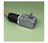 HMCOCOOFM Motoriduttore elettronico con riduzione a vite senza fine Turbo 370, albero a D, CC 12V 24V, 2,5-4,5 giri/min, bassa velocità, autobloccante, coppia elevata