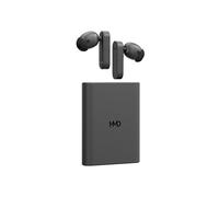 HMD Amped Buds - Auricolari wireless Bluetooth con power bank integrato (Hybrid ANC, ENC, fino a 95 ore di riproduzione, USB-C, IP54), colore: Nero