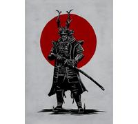 HMDKHI Empire Interactive - Poster giapponese Bushido, personaggi giapponesi dei ninja samurai, senza cornice (JP-01, 1 pezzi, 40 x 60 cm)