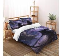 HMELTDIM Cosmic Reaper Dragon Set Copripiumino 3 Pezzi Con Stampa 3D Cosmic Reaper Incluso Copripiumino Con 2 Federe in Microfibra Morbida E Leggera Double(200x200cm)