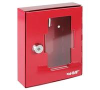 HMF 1020-03 Armadietto Chiave, Portachiavi di Emergenza, Custodia per Chiave, 15 x 12 x 4 cm, rosso