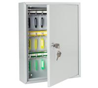 HMF 13542-07 Armadietto Chiave, Custodia per Chiave, 42 ganci, 35 x 27 x 8 cm, grigio chiaro
