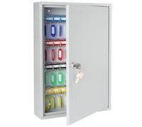 HMF 13564-07 Armadietto Chiave, Custodia per Chiave, 64 ganci, 45 x 30 x 8 cm, grigio chiaro