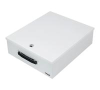 HMF 142-07 Cassetta portadocumenti XL con serratura per cartelle | DIN A4 / B4 | Grigio chiaro