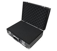 HMF 14501-02 Valigetta per Fotocamera in Alluminio, Custodia per Pistole con Schiuma Raster | 46 x 33 x 15 cm | Nero