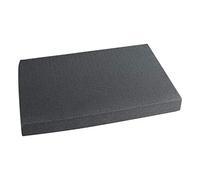 HMF 1456-60 Schiuma espansa, schiuma a forma di cubo, schiuma acustica | 345 x 550 mm | inserto per valigia | Double-Size | Miniature, Tabletop | Altezza: 60 mm