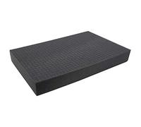 HMF 1456-70 - Gommapiuma a griglia, 345 x 550 mm, doppio formato, per valigetta, piano del tavolo, altezza: 70 mm