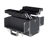 HMF 14902-02 - Cassetta per attrezzi vuota in alluminio, divisorio singolo, 36,5 x 35 x 22 cm