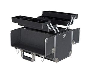 HMF 14902-02 - Cassetta per attrezzi vuota in alluminio, divisorio singolo, 36,5 x 35 x 22 cm