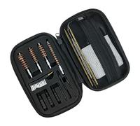 HMF 3952-02 Kit per la Pulizia delle Pistole | Calibro .22, .357, .38, .40, .45, 9mm | Supporto in plastica per Le Toppe