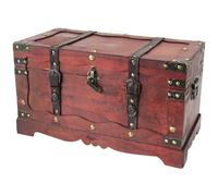 HMF 6400-150 Scrigno del Tesoro in Legno con Lucchetto | 50 x 25 x 28 cm | Grande | Francia