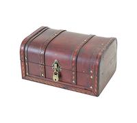 HMF 6401-130 Scrigno del Tesoro in Legno con Lucchetto | 30 x 20 x 15 cm | Piccolo | Spagna