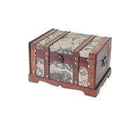 HMF 6408-129 Scrigno del Tesoro in Legno | 29 x 20 x 17 cm | Piccolo | America
