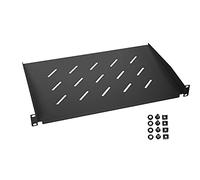 HMF 65499 Ripiano per armadio server | 19 pollici | 1 U | profondità di installazione 300 mm | nero