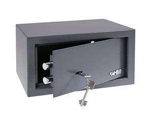 HMF Cassaforte a muro con chiave, cassaforte da armadio | 31 x 17 x 25 cm | Anthracite