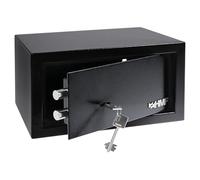 HMF Cassaforte a muro con chiave, cassaforte da armadio | 31 x 17 x 25 cm | Nero