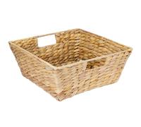 HMF Cesto regalo vuoto in giacinto d'acqua | rettangolare | 30 x 30 x 12 cm
