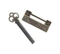 HMF Lucchetto decorativo cinese antico | uccello | 4 x 1,8 x 1 cm | oro