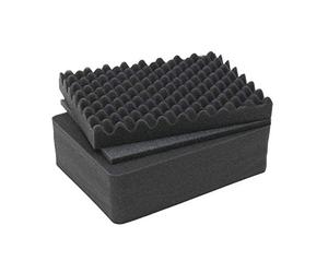 HMF ODR100 Inserti per valigie con schiuma a griglia per valigie fotografiche da esterno | Set da 3 | 31 x 23 cm