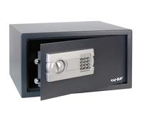 HMF Safe cassaforte per casa, hotel o ufficio, cassaforte da mobile con serratura a combinazione per laptop da 15 pollici e documenti DIN A3 | 45 x 25 x 36,5 cm | Antracite