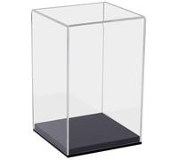 HMF Vetrina Espositiva in acrilico con specchio, Vetrinetta per collezionismo, modellini di auto, statuette | 14 x 14 x 22 cm
