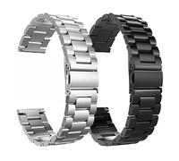 HMFang - 2 cinturini Soild in acciaio inox da 20 mm, compatibili con Galaxy Watch 42 mm/Active 40 mm/Gear S2 Classic/Gear Sport Band Strap, 20mm gear s2