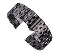 HMFANG Cinturini da 24 mm compatibili con 9 7 Baro/D5 Spartan Sport Wrist HR/Baro Smart Watch Band Bracciali in pelle di nylon Metallo Correa(Black)