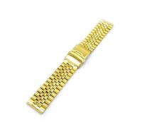 HMFANG Cinturino For Orologio In Acciaio Inossidabile Con Design A Vite Rimuovi Collegamenti A Sgancio Rapido Cinturino For Orologio Con Fibbia Solida Premium 20mm 22mm 24mm(Gold,20mm)