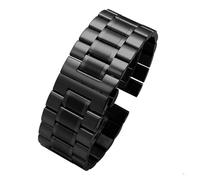 HMFang Cinturino for Orologio in Acciaio Inossidabile Massiccio da 24 Mm, 26 Mm E 28 Mm, Compatibile con Diesel Seven Friday, Cinturino da Uomo di Grandi Dimensioni(B-Black,26mm)