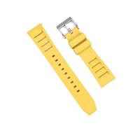 HMFang Cinturino For Orologio In Gomma Fluorurata Di Grado 20mm 22mm Compatibile Con Cinturini For Orologi Richard Mille Bracciale Subacqueo Cintura Da Polso A Sgancio Rapido(Yellow 1,22mm)
