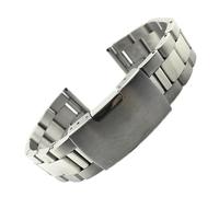 HMFANG Cinturino in Acciaio Inossidabile con Cinturino in Metallo 16mm 18mm 20mm 22mm 24mm 26mm 28mm 30mm Cinturino da Polso Cinturino in Argento Nero Cintura in Oro(Silver_24mm)