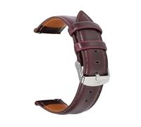 HMFANG Cinturino per orologio da polso da 22 mm, 20 mm, 18 mm, a sgancio rapido, nero, rosso, marrone, per uomo e donna, compatibile con Fossil, 22mm, Agata