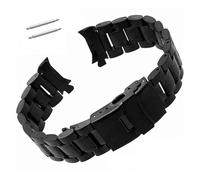 HMFANG Cinturino per orologio in acciaio inossidabile 18 mm 20 mm 22 mm 24 mm bracciale bracciale curvo orologio bracciale doppio blocco fibbia ricambio per cintura da polso, 24mm, agata