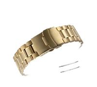 HMFANG Cinturino per orologio in acciaio inossidabile 18 mm 20 mm 22 mm 24 mm bracciale bracciale curvo orologio bracciale doppio blocco fibbia ricambio per cintura da polso, 24mm, agata