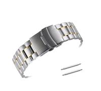 HMFANG Cinturino per orologio in acciaio inossidabile 18 mm 20 mm 22 mm 24 mm bracciale bracciale curvo orologio bracciale doppio blocco fibbia ricambio per cintura da polso, 20mm, agata