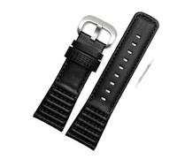 HMFANG Guardiano in pelle compatibile con 7 venerdì SF-M2 / 1 SF-P1 P2 P3C. Accessori for catena di orologi serie 28mm cinturino da polso nero da 28mm(Black silver)
