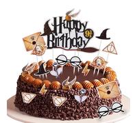 Hmfmdy Magical - Decorazione per torte, 33 pezzi, con glitter, decorazione per cupcake, decorazione magica, per compleanno, compleanno per bambini, decorazione magica, per ragazze e ragazzi
