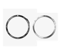HMHAMA Confezione da 2 lunette per orologio Garmin Fenix 7, in acciaio inossidabile, anti graffi, protezione contro le collisioni, anello per lo styling per orologi intelligenti, nero + argento