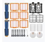 HMHAMA Parti di ricambio per Shark AV2501AE/AV2502AE Robot Aspirapolvere Kit di Accessori Spazzola Laterale Rullo Principale Schiuma Pre-Motore/HEPA/Primario/Strumento di pulizia del filtro auto-vuoto