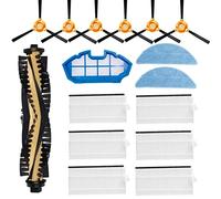 HMHAMA per Ecovacs DEEBOT N79 N79S DN620 DN621 500 aspirapolvere Robot, 1 Spazzola Principale, 6 filtri, 6 spazzole Laterali, 2 Panni per mocio, 1 Kit di Accessori per Rete Filtro primario
