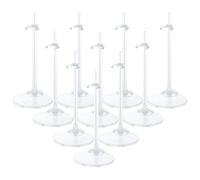 HMIEPRS 10 espositori per bambole, regolabili, trasparenti, per bambole Barbie da 28-33 cm