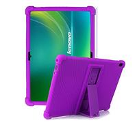 HminSen Custodia in silicone per Lenovo Smart Tab M10 da 10,1", compatibile solo con tablet TB-X605F, TB-X505F, I, L, X e P10 (TB-X705F) Tablet (viola)