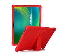 HminSen Custodia in silicone per Lenovo Smart Tab M10 da 10,1", compatibile solo con tablet TB-X605F, TB-X505F, I, L, X e P10 (TB-X705F) (rosso)
