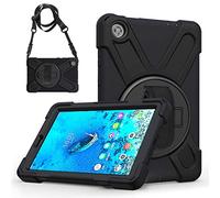 HminSen Custodia per Lenovo Tab M8 HD (2019), custodia TB-8505F/TB-8505X con cavalletto, tracolla per tablet Lenovo Tab M8 8" HD (2nd Gen) TB-8505FS (Nero)