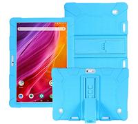 HminSen Custodia per tablet Dragon Touch K10 / Max10, in silicone, compatibile con Dragon Touch K10, Victbing 10, ZONKO 10.1, Hoozo 10, Winsing 10, Lectrus 10.1 Android Tablet (cielo blu)