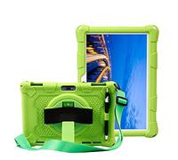 HminSen Custodia per tablet Pritom M10 da 10", in silicone, con supporto per PRITOM Touch10/YQSAVIOR YQYQ10S/QunyiCO Y10/Gateway Tablet/Voger priorpad X100/Digiland Tablet: DL1036 (verde)