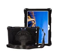 HminSen Custodia per tablet ZZB ZB10 da 10", in silicone, con supporto per Pritom M10/PRITOM Touch10/YQSAVIOR YQYQ10S/QunyiCO Y10/ZZB/Voger priorpad X100/Digiland Tablet: DL1036 (nero)