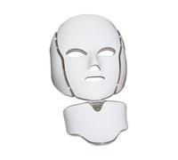 HMLSYZX Maschera LED per Il Viso, 7 Colore LED Maschera Photon con Collo, Terapia della Luce, Trattamento Facciale per Il Ringiovanimento e Cura della Pelle