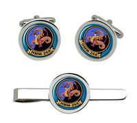 HMM-268 Rosso Draghi Squadron USM Gemelli E Fermacravatta Set